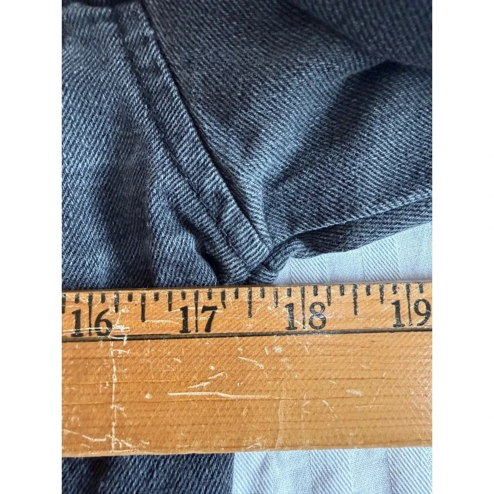 Ci Sono Womens Black Distressed Cropped Denim Jacket Raw Hem DJK37A Large - Picture 9 of 9